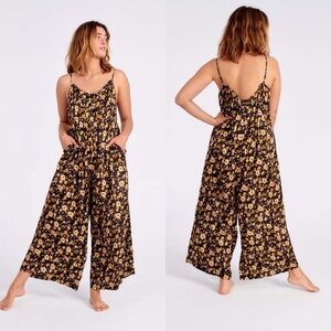 No. 6 Store Eve Jumpsuit Black Gold Terracotta Size Small